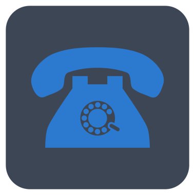 Nabız telefon düz kare vektör simgesi