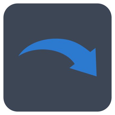 Düz kare vektör simge Yinele