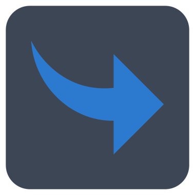 Düz kare vektör simge Yinele