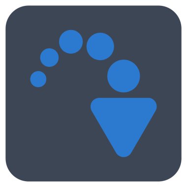 Düz kare vektör simge Yinele