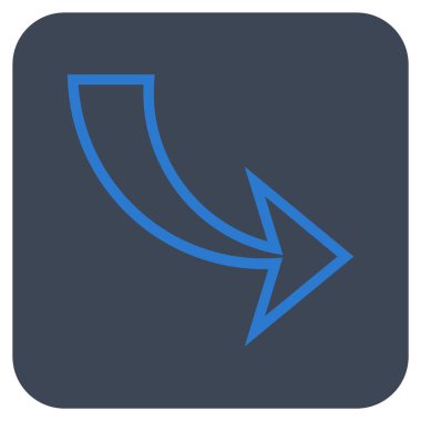 Düz kare vektör simge Yinele