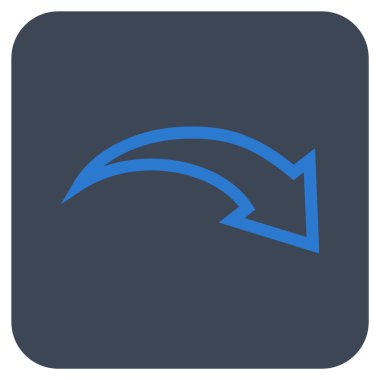 Düz kare vektör simge Yinele