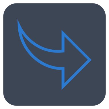 Düz kare vektör simge Yinele