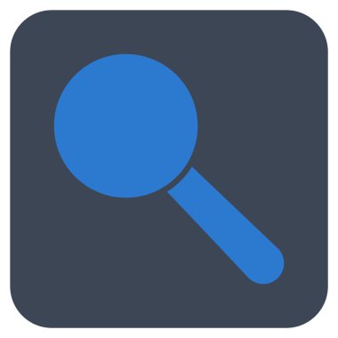 Arama aracı düz kare vektör simgesi