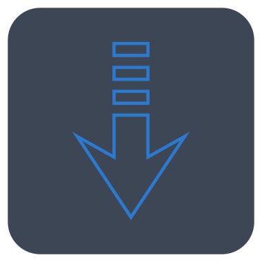 Düz kare vektör simgesi gönder