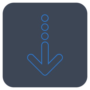 Düz kare vektör simgesi gönder