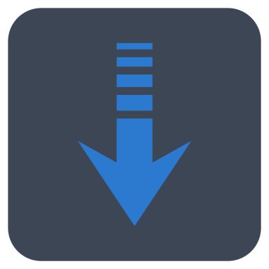 Düz kare vektör simgesi gönder