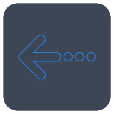 Vektör simge sol düz kare göndermek