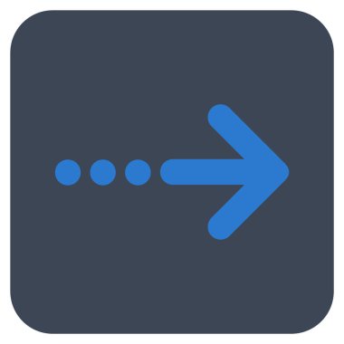 Vektör simgesi doğru düz kare göndermek