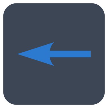 Keskin ok düz yaptı vektör simgesi kare