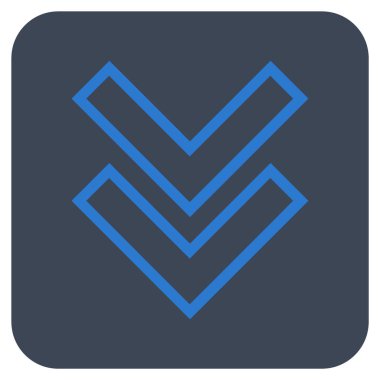 Düz kare vektör simgesi kaydır