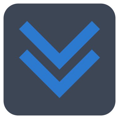 Düz kare vektör simgesi kaydır