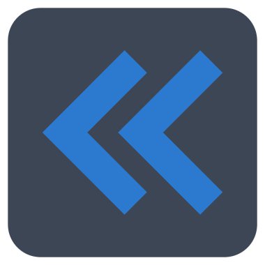 Sol düz kare vektör simge vardiya