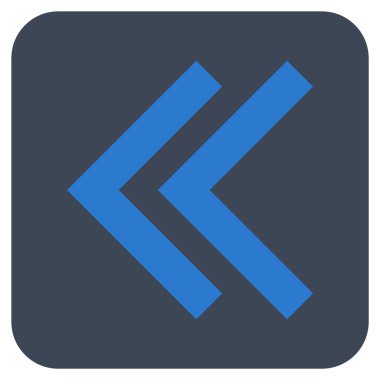 Sol düz kare vektör simge vardiya