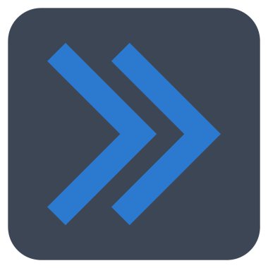 ÜST KRKT değil düz vektör simgesi kare