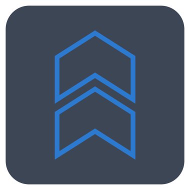 Düz kare vektör simge kayması