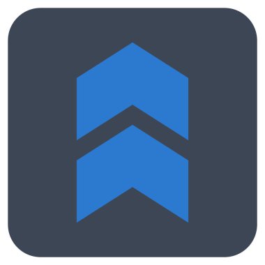 Düz kare vektör simge kayması