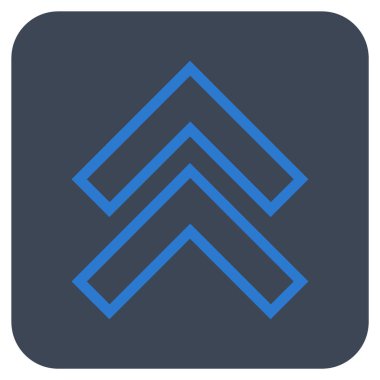 Düz kare vektör simge kayması