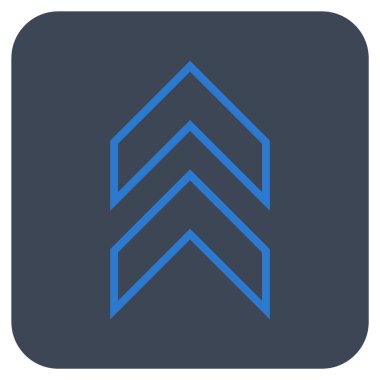 Düz kare vektör simge kayması