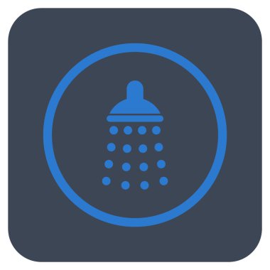 Duş düz kare vektör simgesi