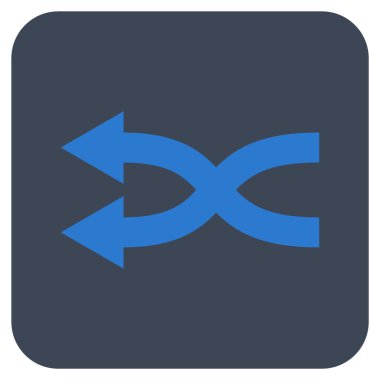 Shuffle oklar düz yaptı vektör simgesi kare