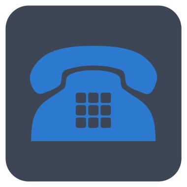 Sesi telefon düz kare vektör simgesi