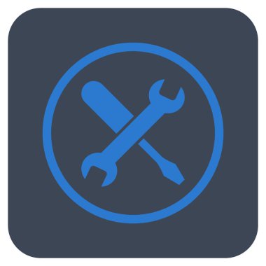 Düz kare vektör simge ayarlama