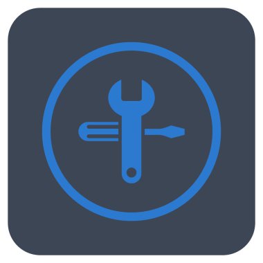 Düz kare vektör simge ayarlama