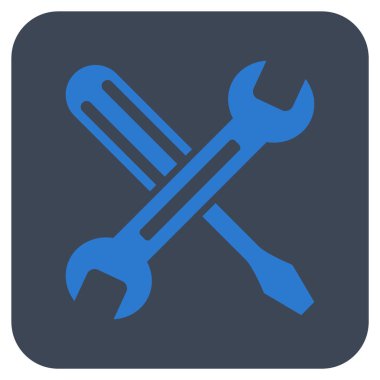 Düz kare vektör simge ayarlama