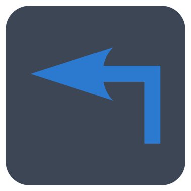 Sol düz kare vektör simge açmak