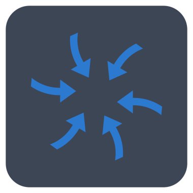 Oklar düz kare vektör simge burgu