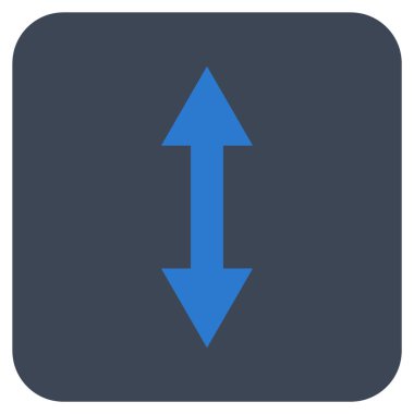 Vektör simge Dikey Çevir düz kare