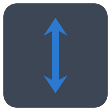 Vektör simge Dikey Çevir düz kare