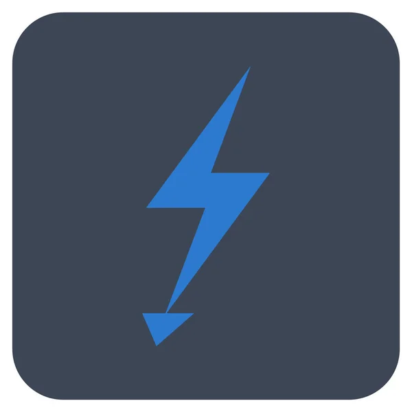 Elektrische Strike Platte vierkante Vector Icon — Stockvector