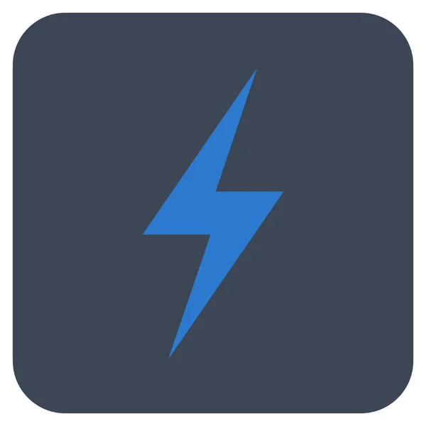 Elektriciteit Platte vierkante Vector Icon — Stockvector