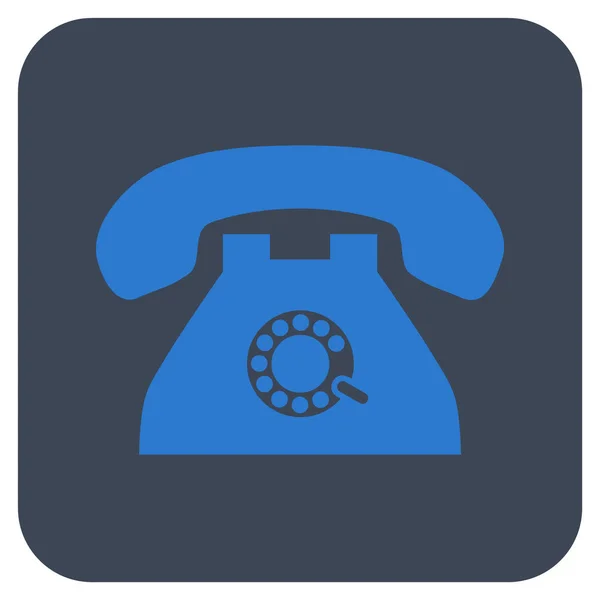 Telefone Pulso Flat Vector quadrado Ícone — Vetor de Stock