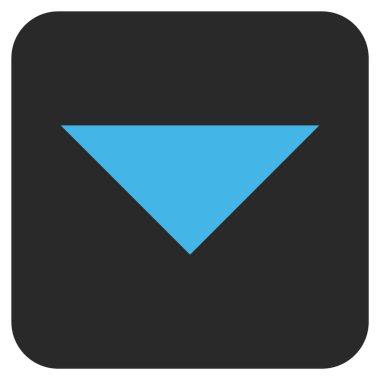 Vektör simge düz aşağı ok ucu kare