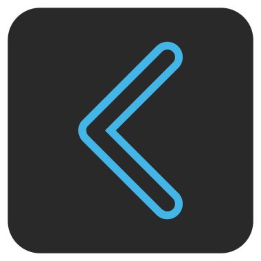 Vektör simge düz sol ok ucu kare