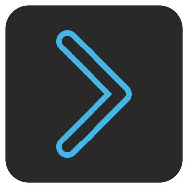 Ok ucu değil düz vektör simgesi kare