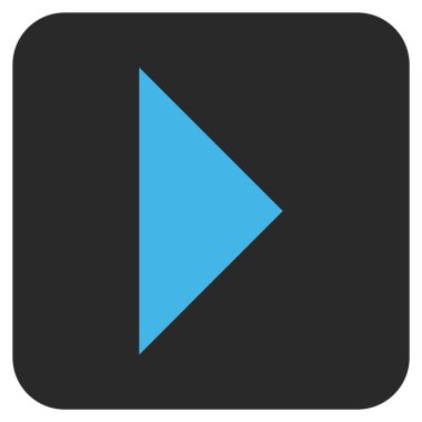 Ok ucu değil düz vektör simgesi kare