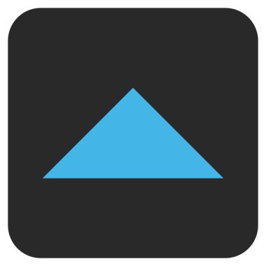 Vektör simge düz yukarı ok ucu kare