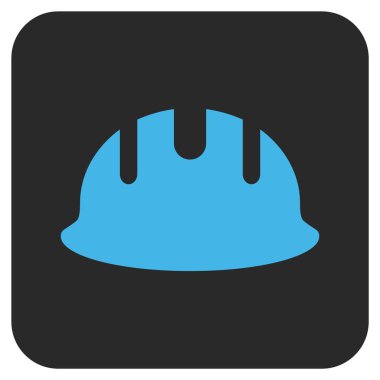 Oluşturucu işçisi düz kare vektör simgesi