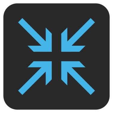 Oklar düz kare vektör simge collide