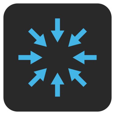 Kompakt oklar düz kare vektör simgesi