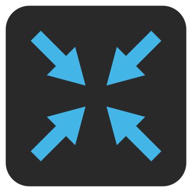 Oklar düz kare vektör simge sıkıştırmak