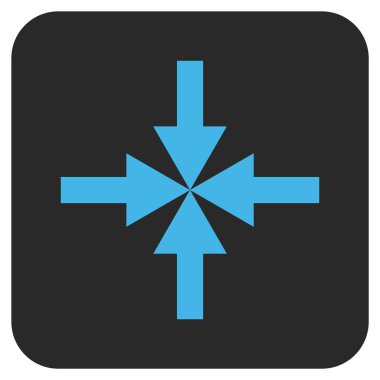 Oklar düz kare vektör simge sıkıştırmak