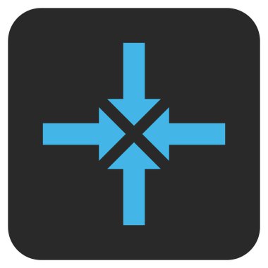 Oklar düz kare vektör simge sıkıştırmak