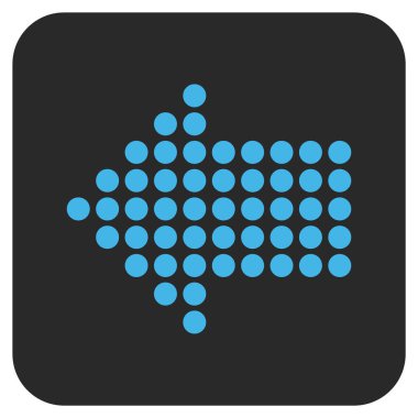 Noktalı Ok düz yaptı vektör simgesi kare