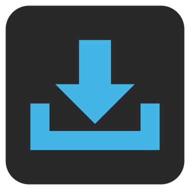 Düz kare vektör simge indirme