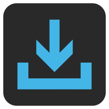 Düz kare vektör simge indirme